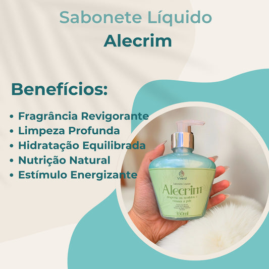 SABONETE LIQUIDO ALECRIM 350 ML VVERD