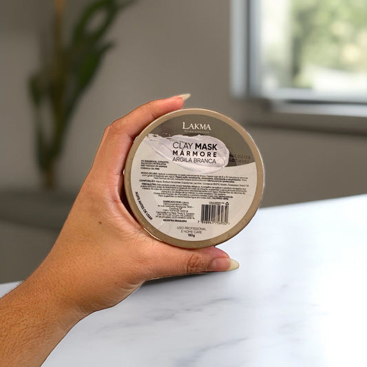 CLAY MASK MARMORE - ARGILA BRANCA - 150G LAKMA