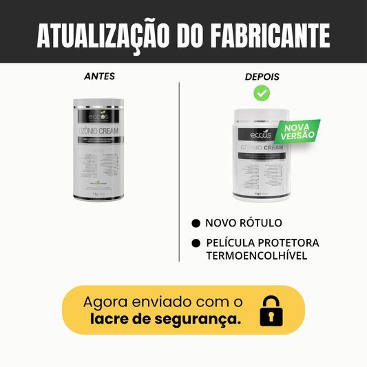 CREME PARA MASSAGEM OZÔNIO CREAM 1KG ECCOS