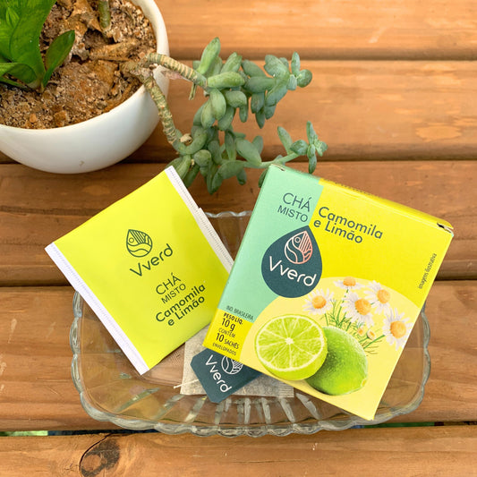 CHA MISTO CAMOMILA E LIMÃO VVERD