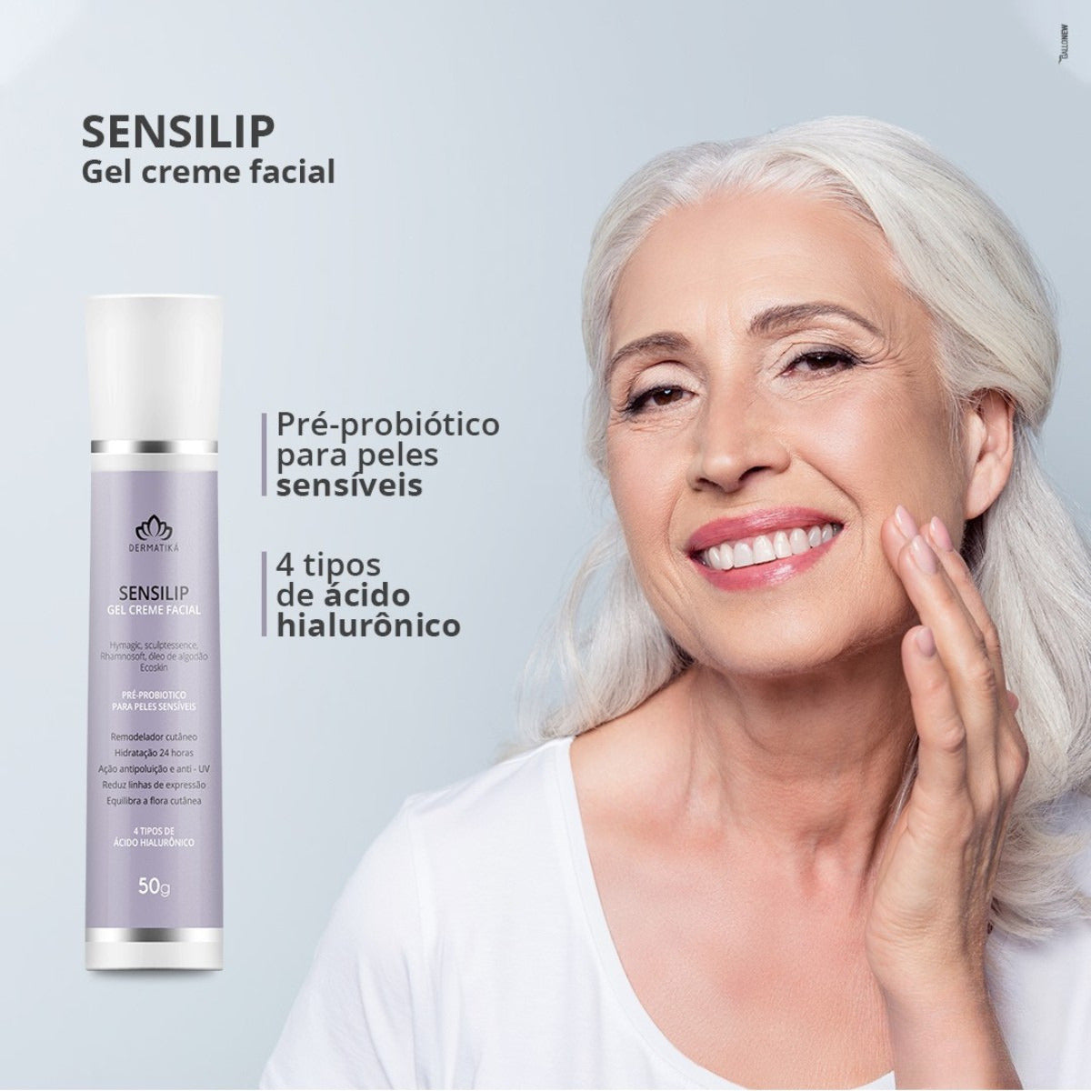SENSILIP GEL CREME FACIAL 50G DERMATIKA