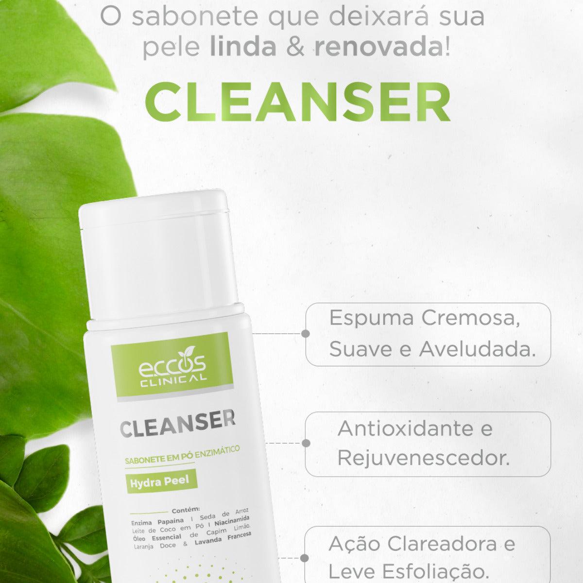 SABONETE EM PÓ CLEANSER 40G ECCOS