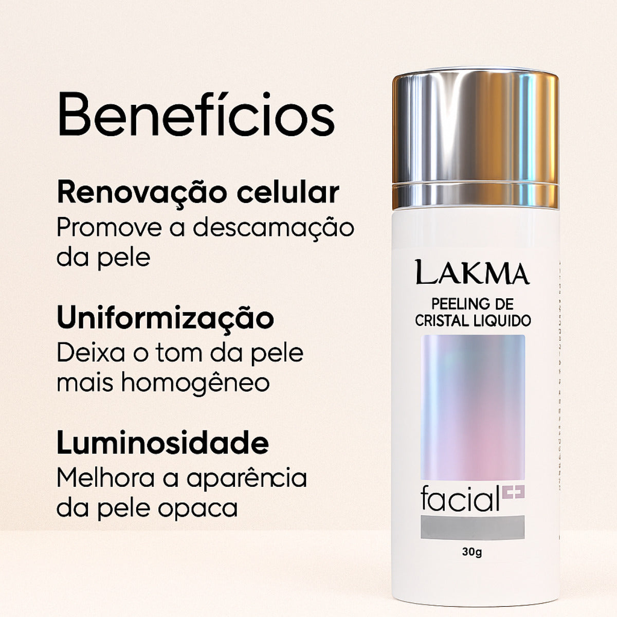 PEELING DE CRISTAL LIQUIDO - 30g LAKMA