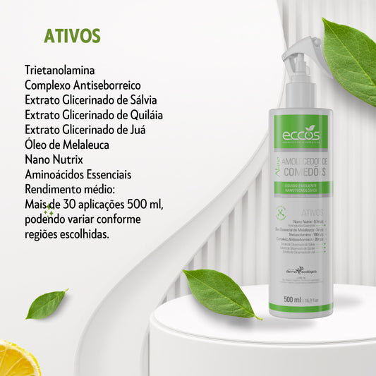 EMOLIENTE LIQUIDO NANO AMOLECEDOR DE COMEDOES 500ML ECCOS