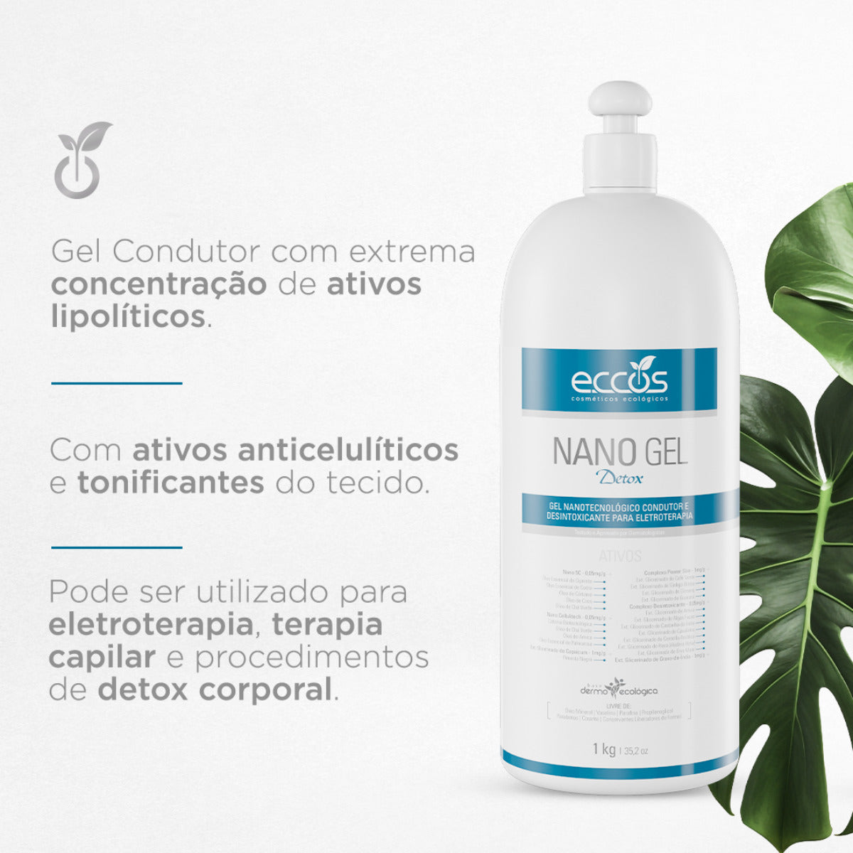 GEL GLICERINADO GLYCEROL RF 1kg RADIOFRECUENCIA ECCOS