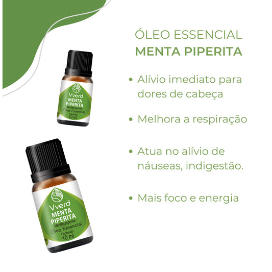 ÓLEO ESSENCIAL MENTA PIPERITA 10ML VVERD