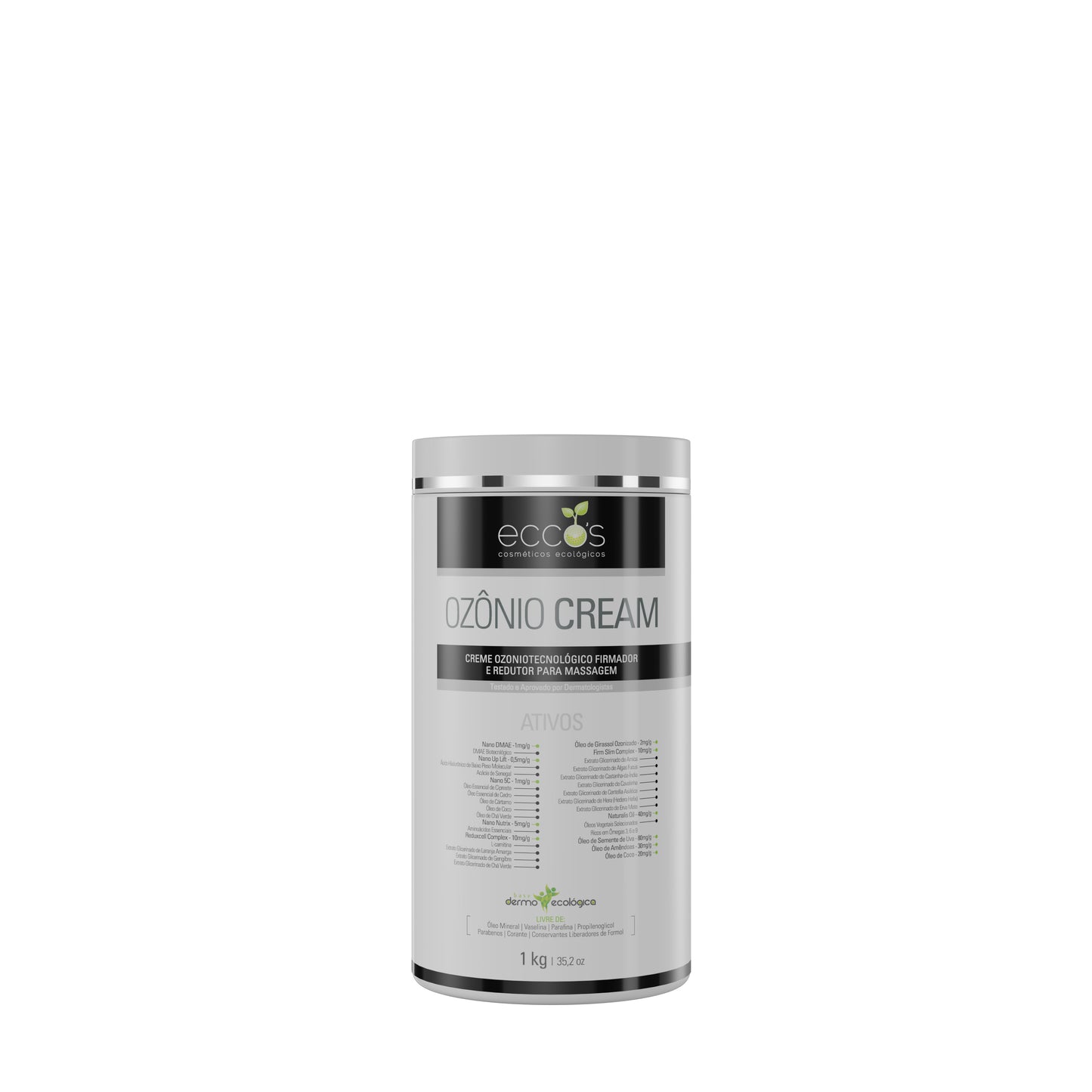 CREME PARA MASSAGEM OZÔNIO CREAM 1KG ECCOS
