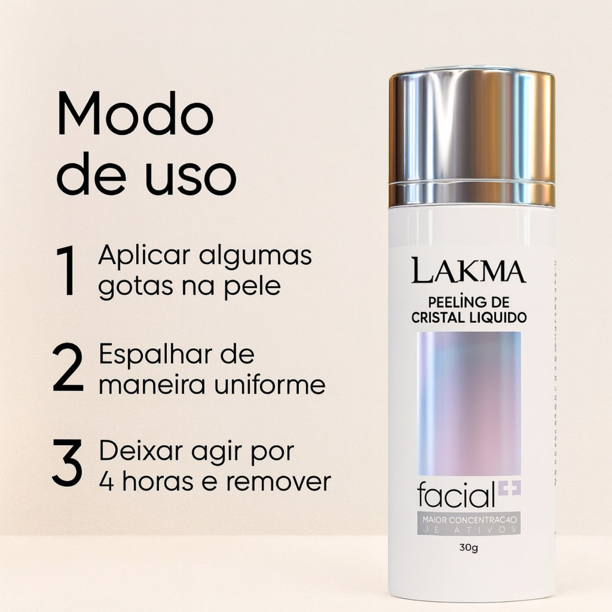 PEELING DE CRISTAL LIQUIDO - 30g LAKMA