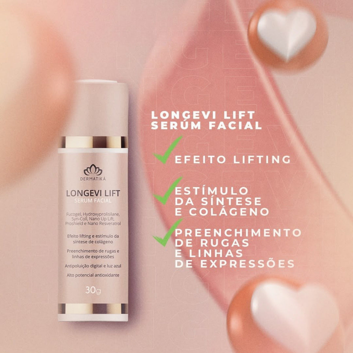 SERUM FACIAL LONGEVI LIFT 30g DERMATIKA