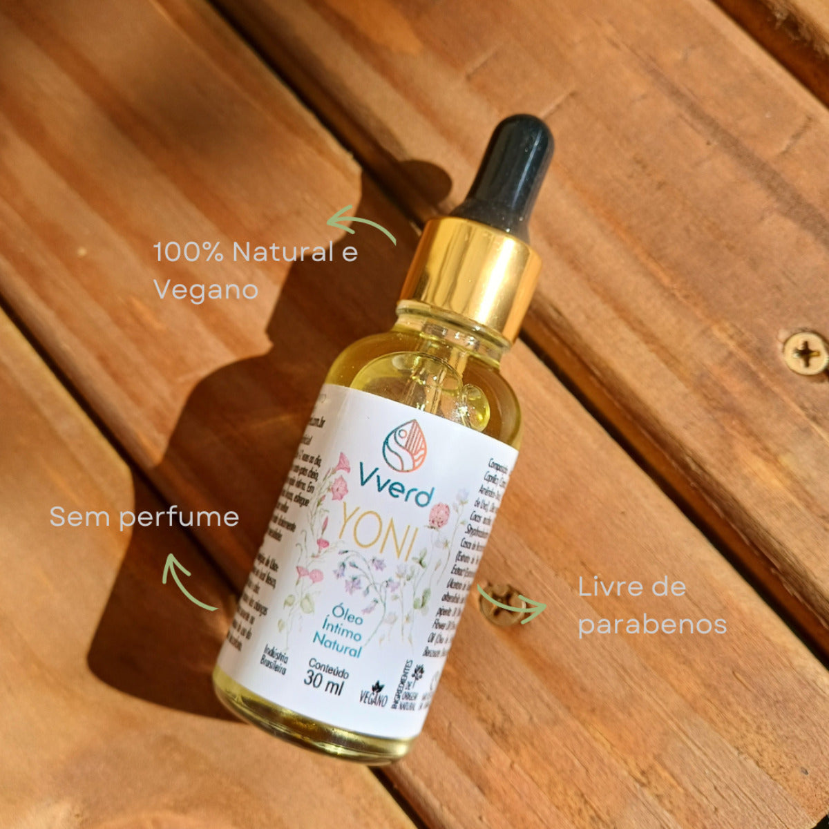 ÓLEO ÍNTIMO NATURAL YONI 30ML VVERD