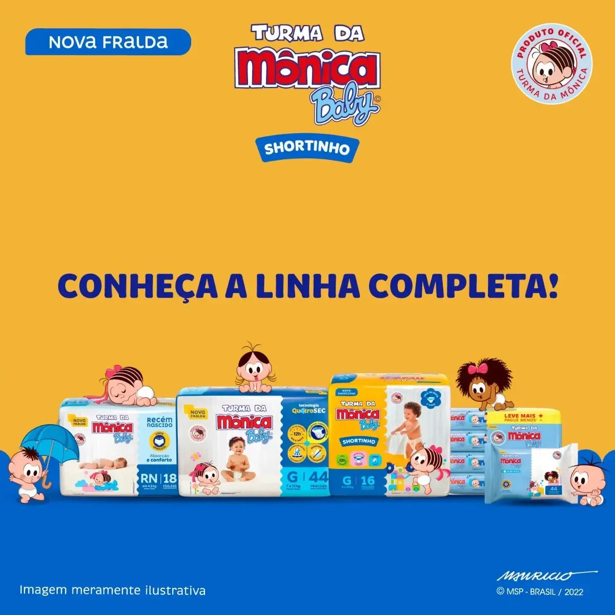 TURMA DA MONICA SHORT XXG 24 MKP
