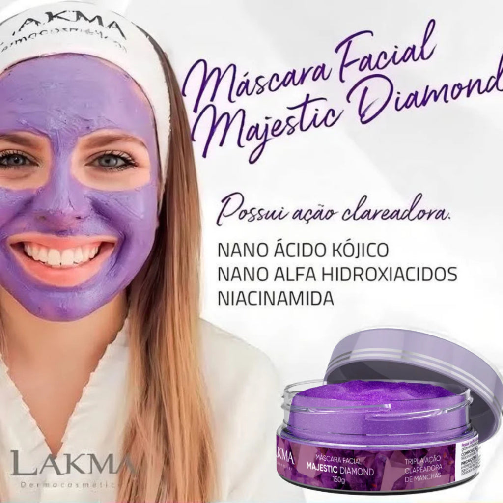 Kit Máscaras Lakma 150g – Zen Marine, Majestic e Coração do Oceano