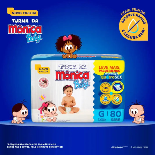 Turma da Mônica Baby G com 80 Unidades