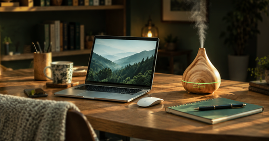 Óleos Essenciais para Home Office: Mais Foco e Menos Estresse no Seu Dia de Trabalho