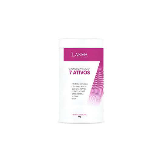 CREME MASSAGEM  7 ATIVOS  LAKMA 1KG