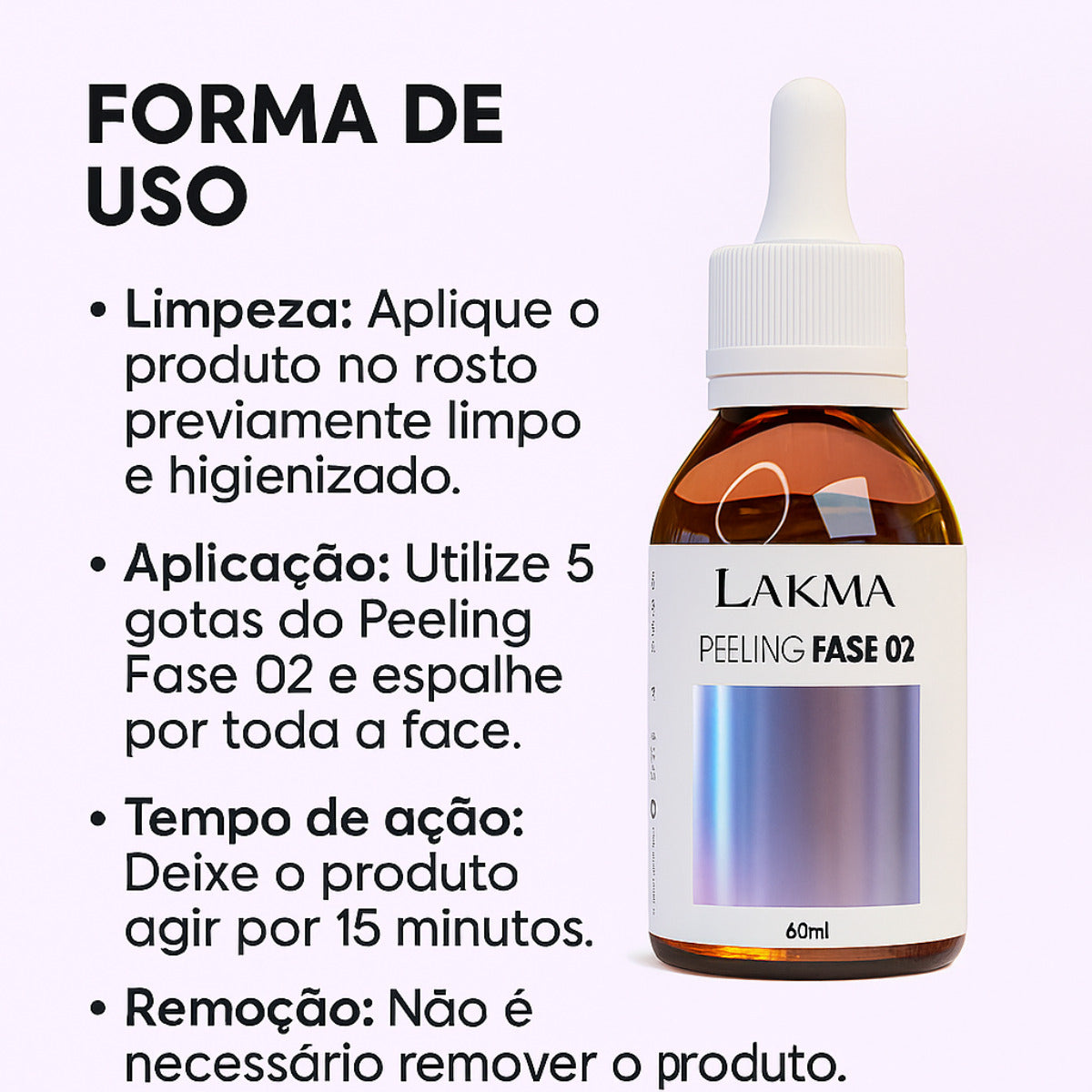 FLUIDO FACIAL PEELING FASE 2 60ML  LAKMA