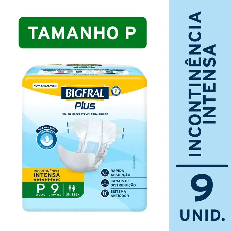 Bigfral Plus Tamanho P com 9 Unidades