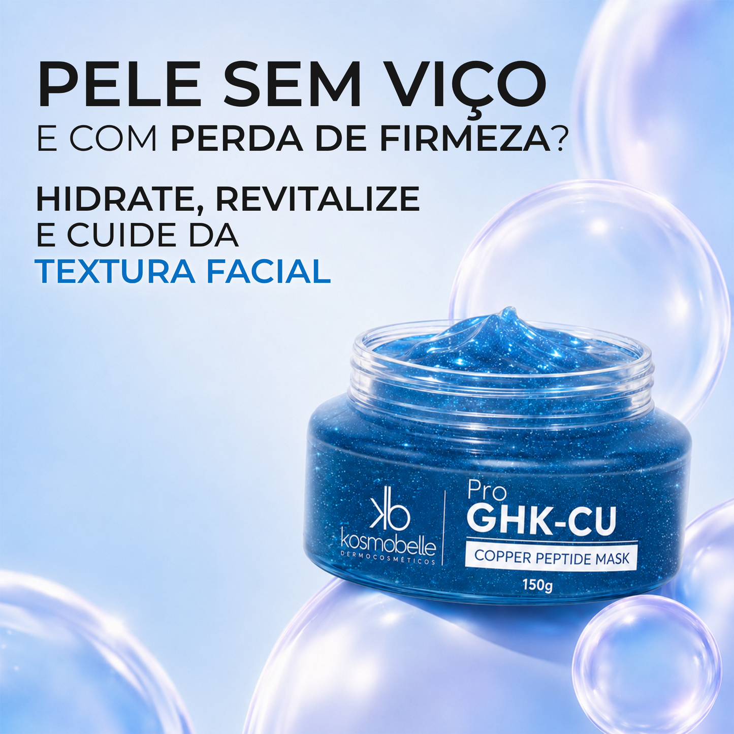 Máscara Pro GHK-CU Kosmobelle 150g Hidratação e Revitalização Facial