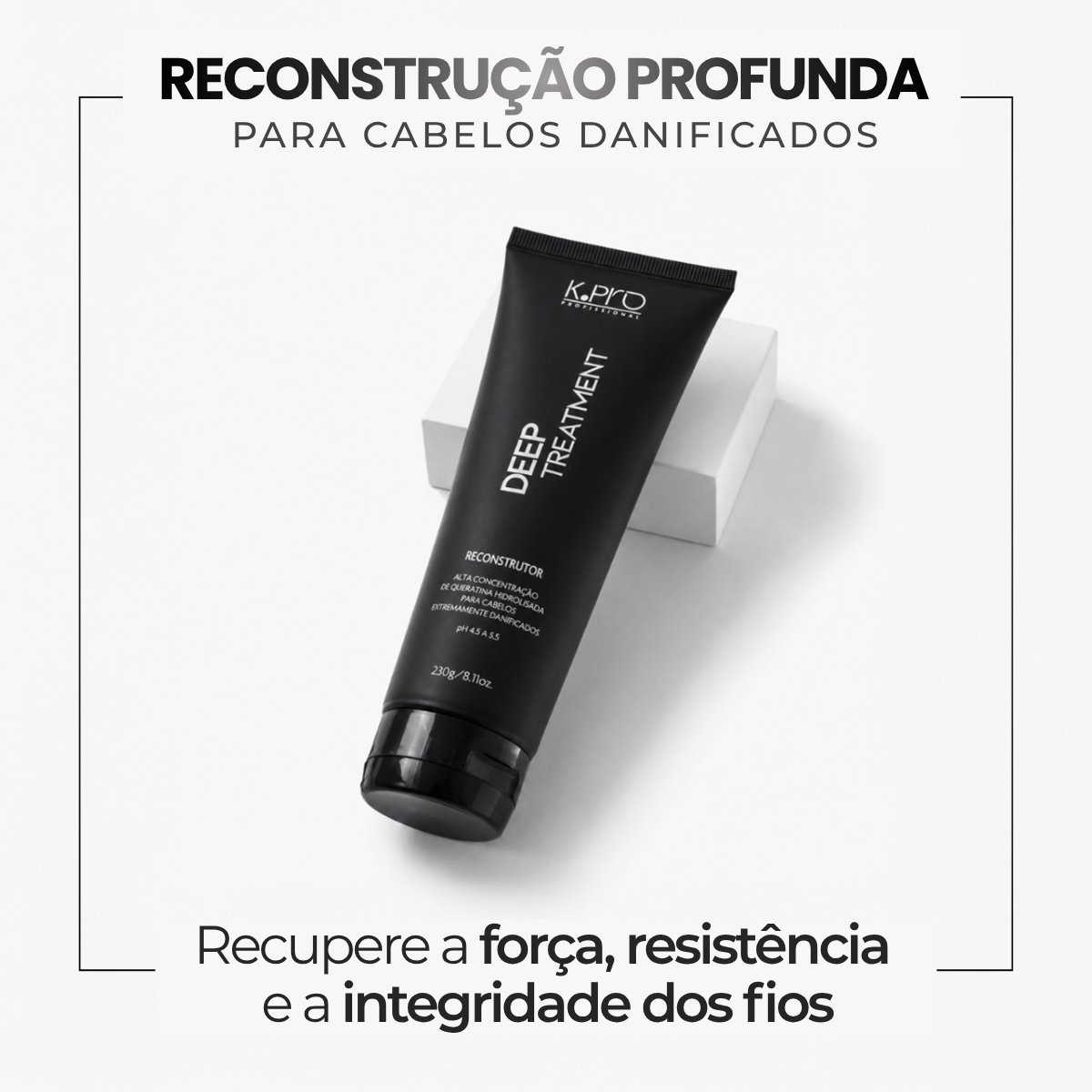 K.Pro Deep Reconstrutor Tratamento Cinza/Preto