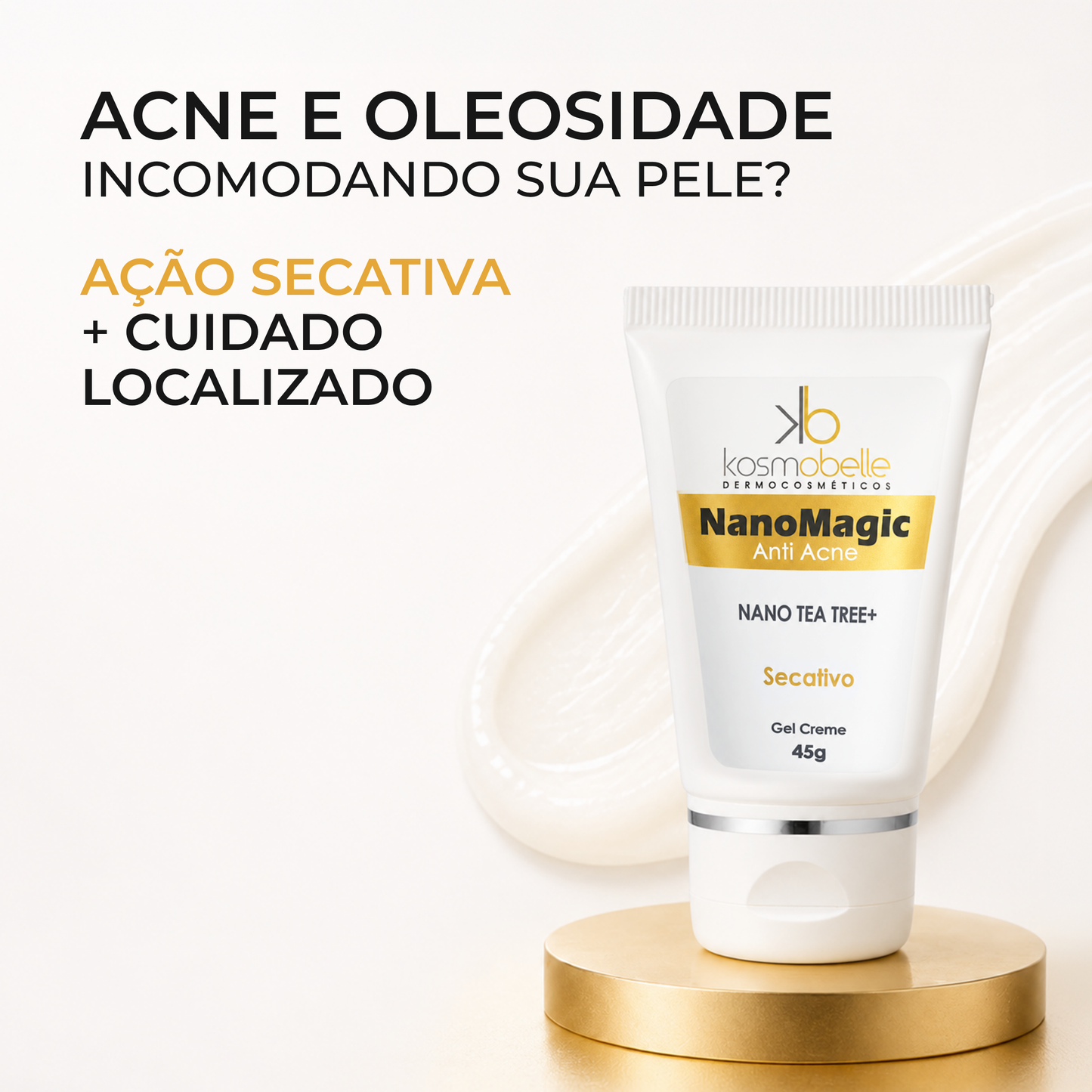 Nano Magic Anti Acne Kosmobelle 45g Controle da Oleosidade Facial