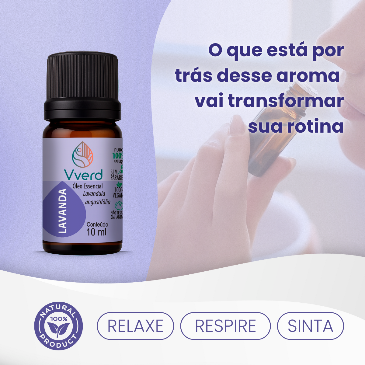 ÓLEO ESSENCIAL 10ML LAVANDA VVERD