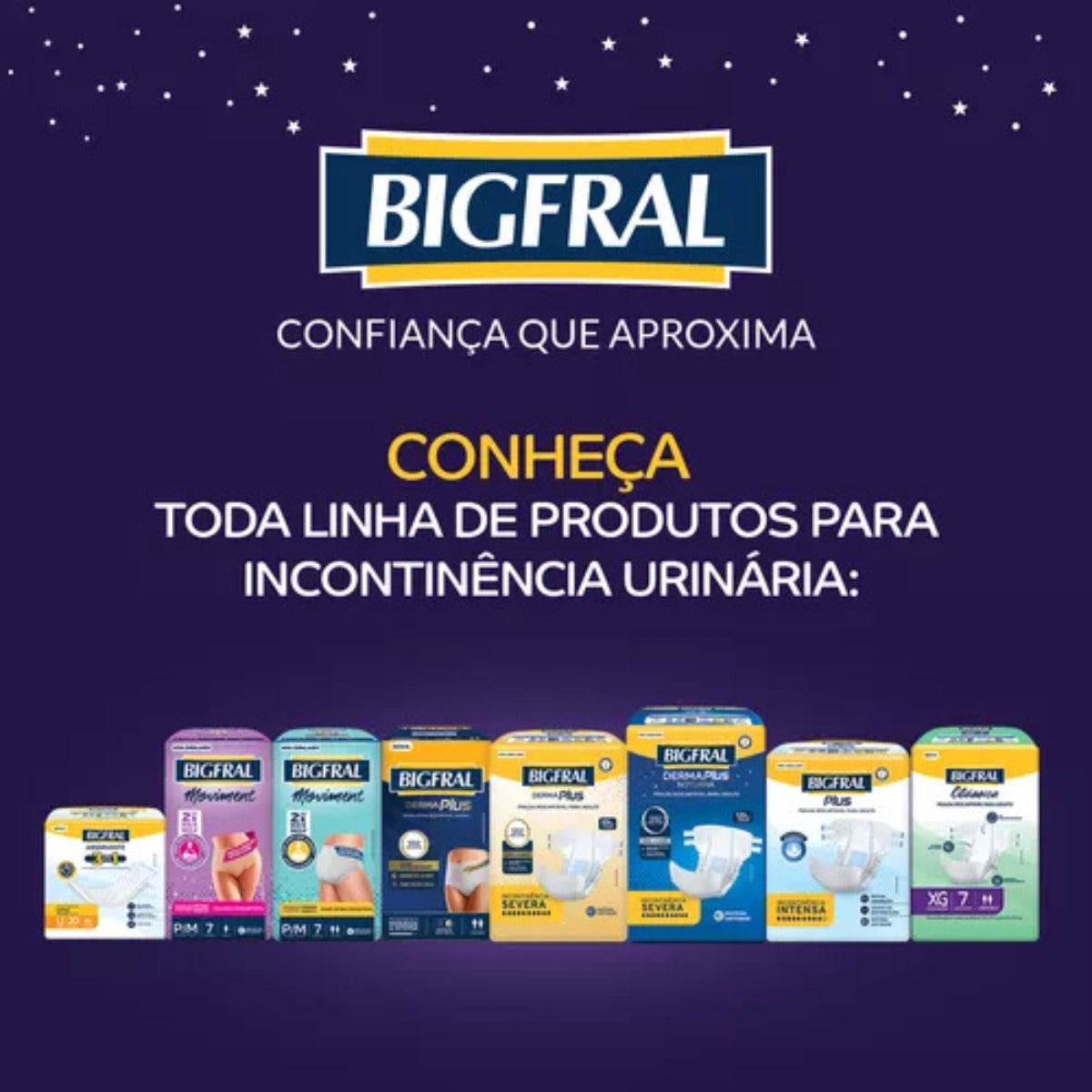 FRALDA BIGFRAL ROUPA INTIMA NOTURNA P/M  7 UNIDADES