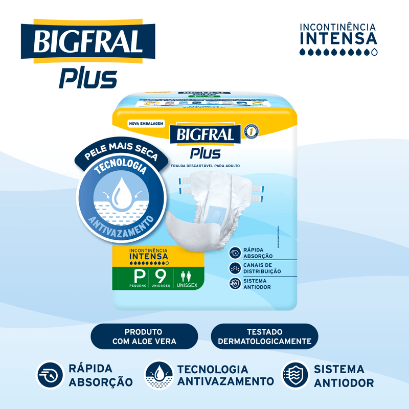 Bigfral Plus Tamanho P com 9 Unidades
