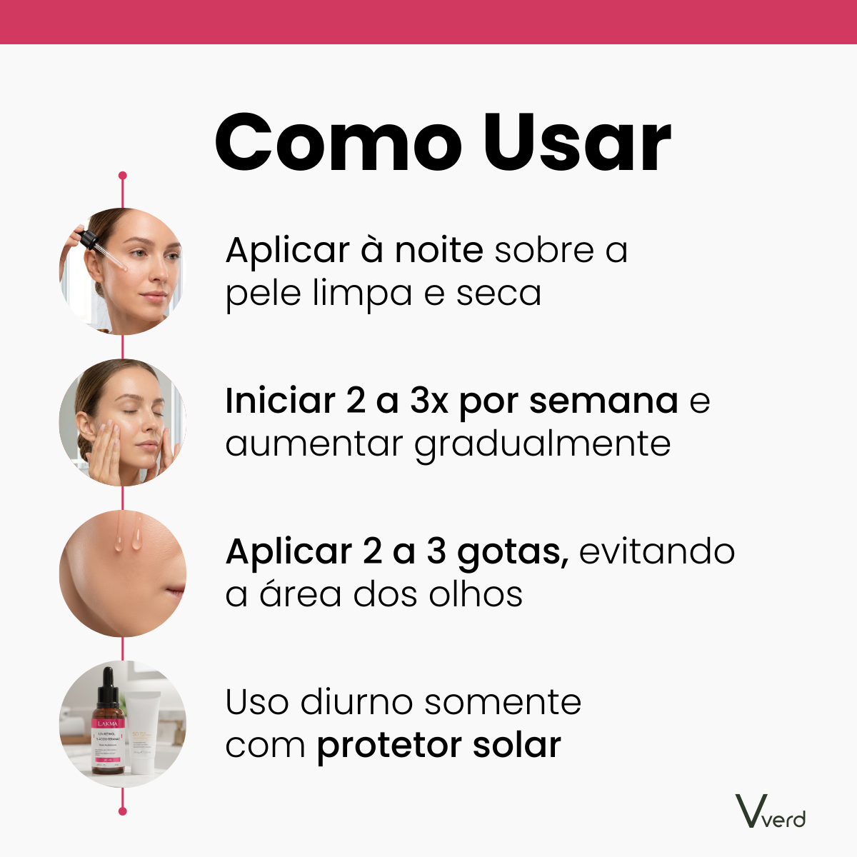 SÉRUM FACIAL RETINOL 0,5% + VITAMINA E 1% – 30ml LAKMA