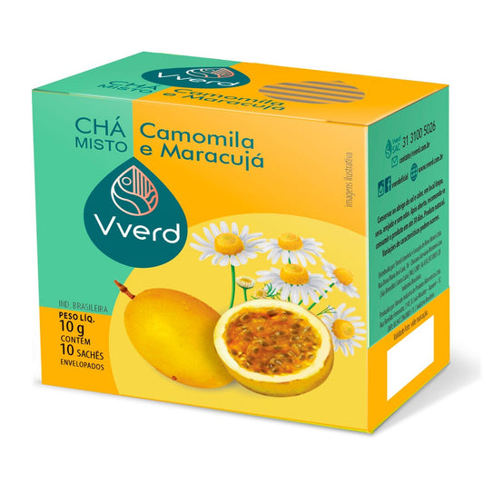 CHA MISTO CAMOMILA E MARACUJA VVERD