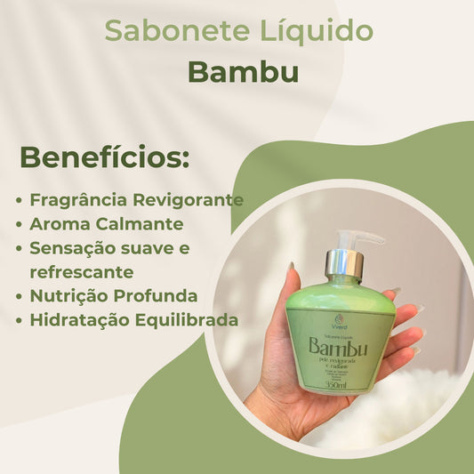 SABONETE LIQUIDO BAMBU 350 ML VVERD