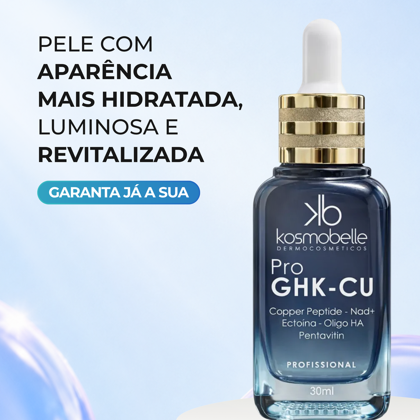 Sérum Pro GHK-CU Kosmobelle 30ml Revitalização e Hidratação Facial