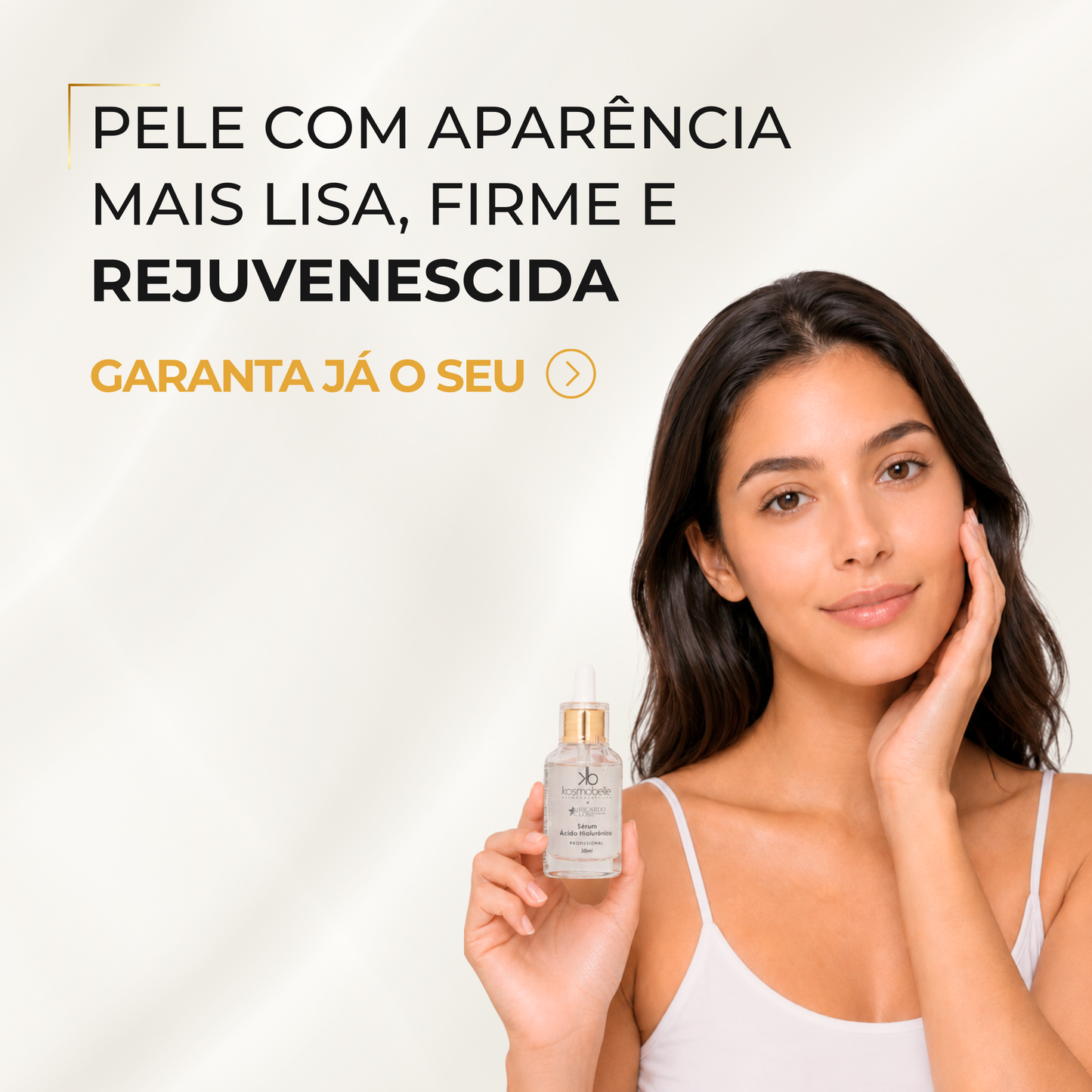 Sérum Ácido Hialurônico Kosmobelle 30ml Hidratação Facial