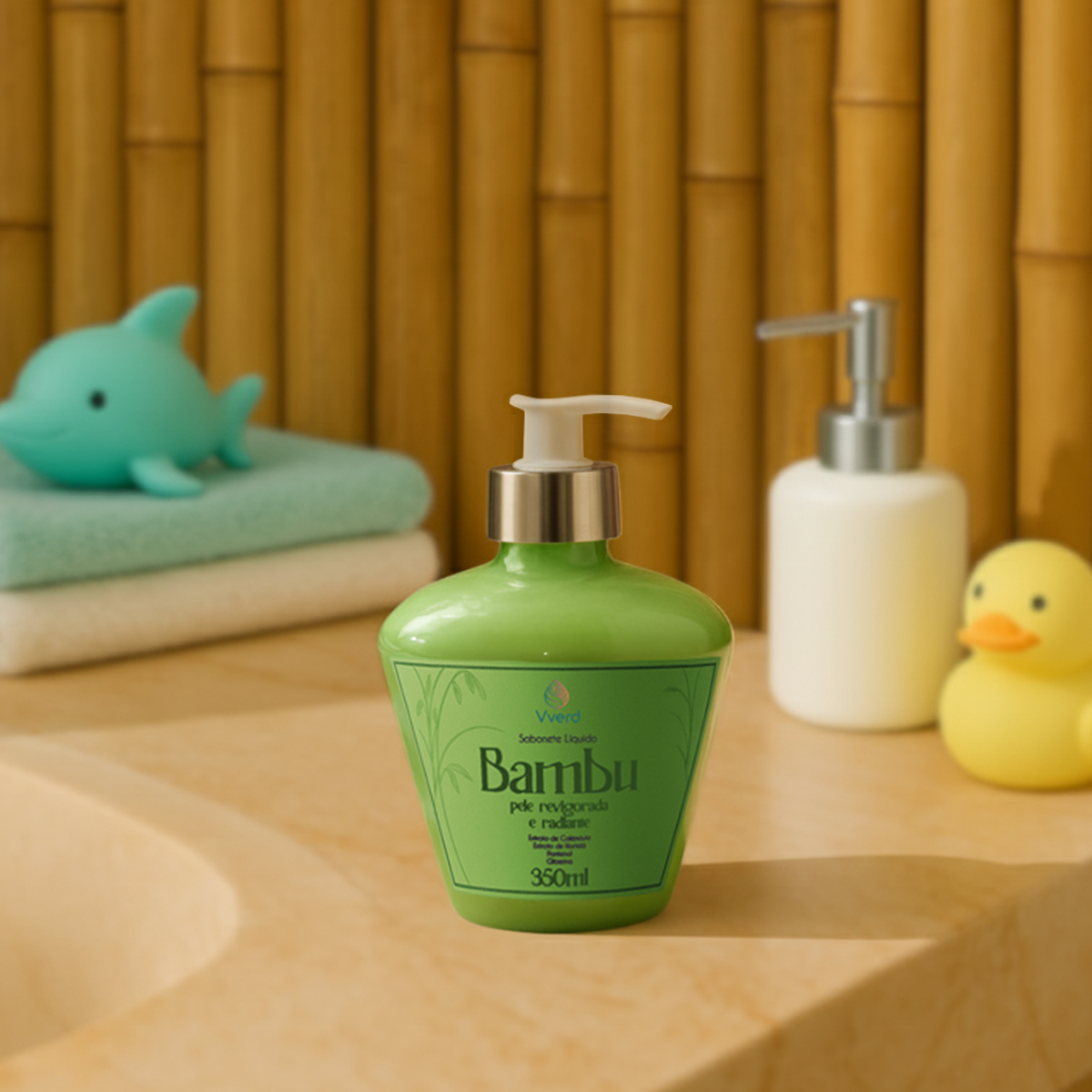 SABONETE LIQUIDO BAMBU 350 ML VVERD