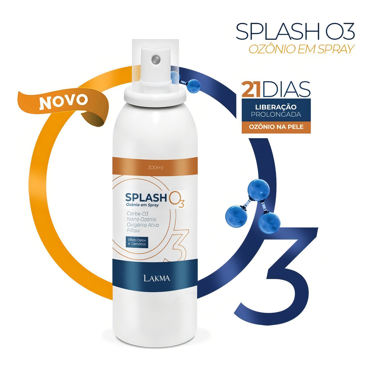 SPLASH O3 OZONIO EM SPRAY 200ml LAKMA