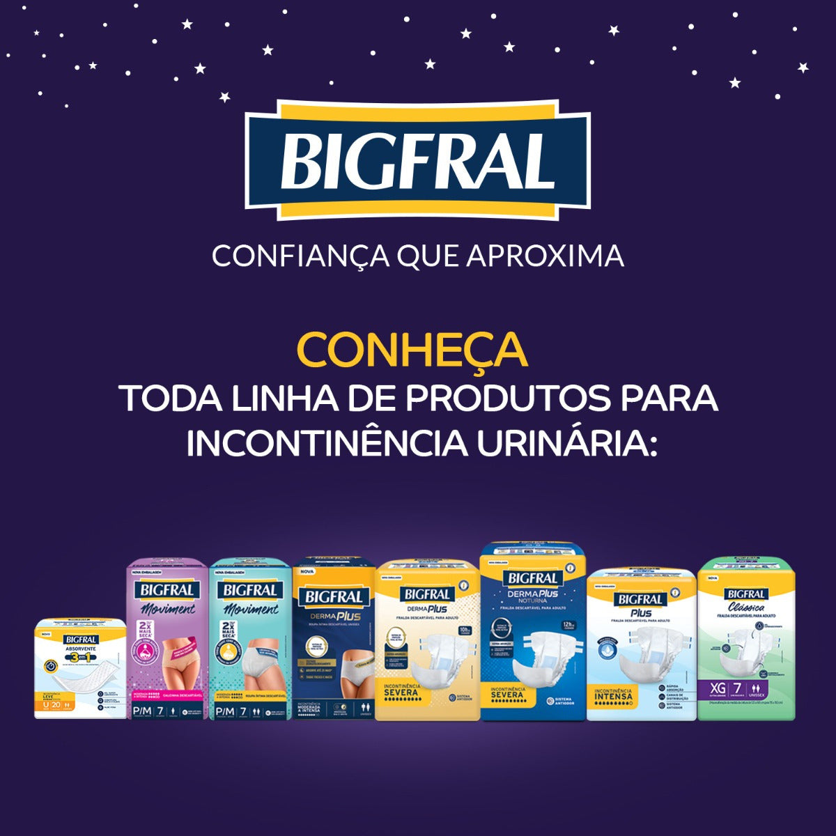 FRALDA BIGFRAL ROUPA INTIMA NOTURNA G/XG 7 UNIDADES