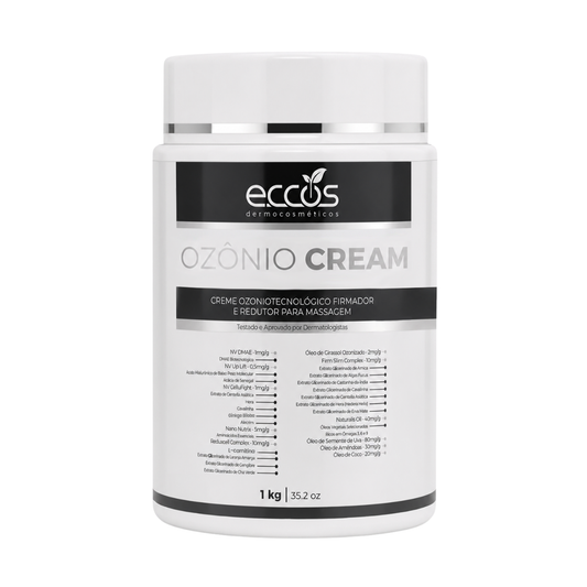 CREME PARA MASSAGEM OZÔNIO CREAM 1KG ECCOS
