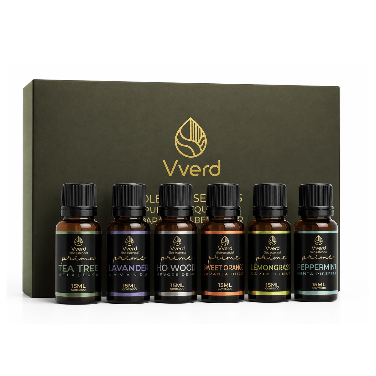 KIT LINHA PRIME VVERD COM 6 ÓLEOS ESSENCIAIS | MONTE SUA VERSÃO