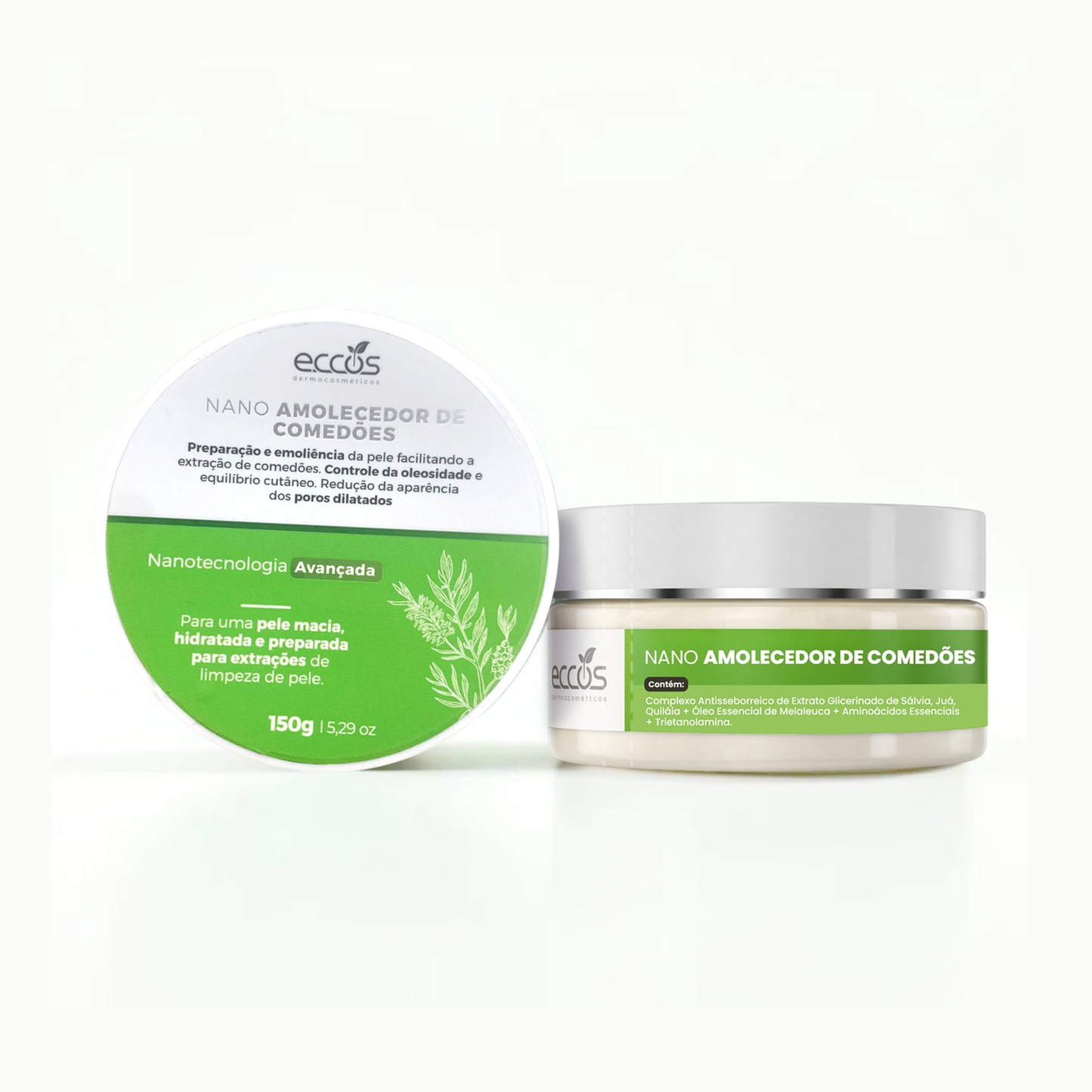 CREME EMOLIENTE NANO AMOLECEDOR DE COMEDÕES 150g ECCOS