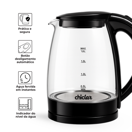 Chaleira Elétrica Glass