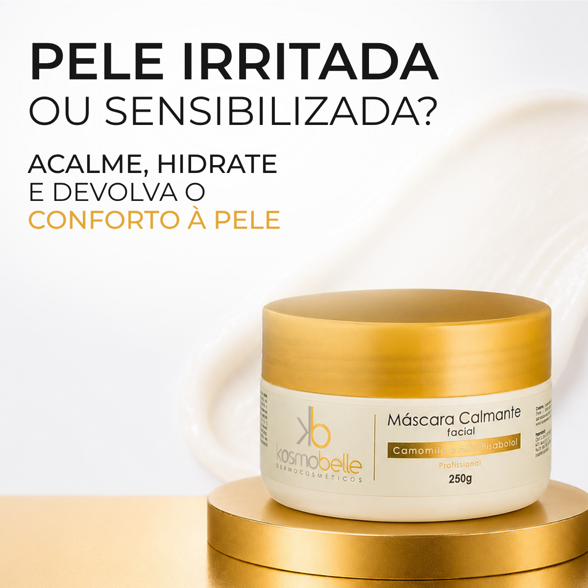 MÁSCARA CALMANTE FACIAL KOSMOBELLE 250G