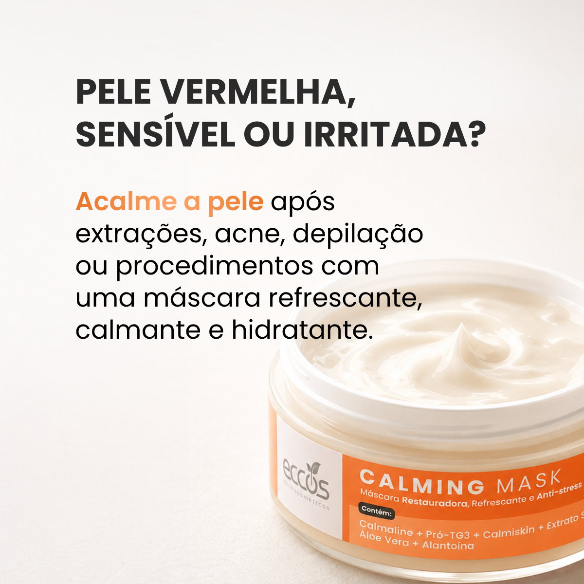 CALMING MASK MASCARA FACIAL CALMANTE 150G ECCOS