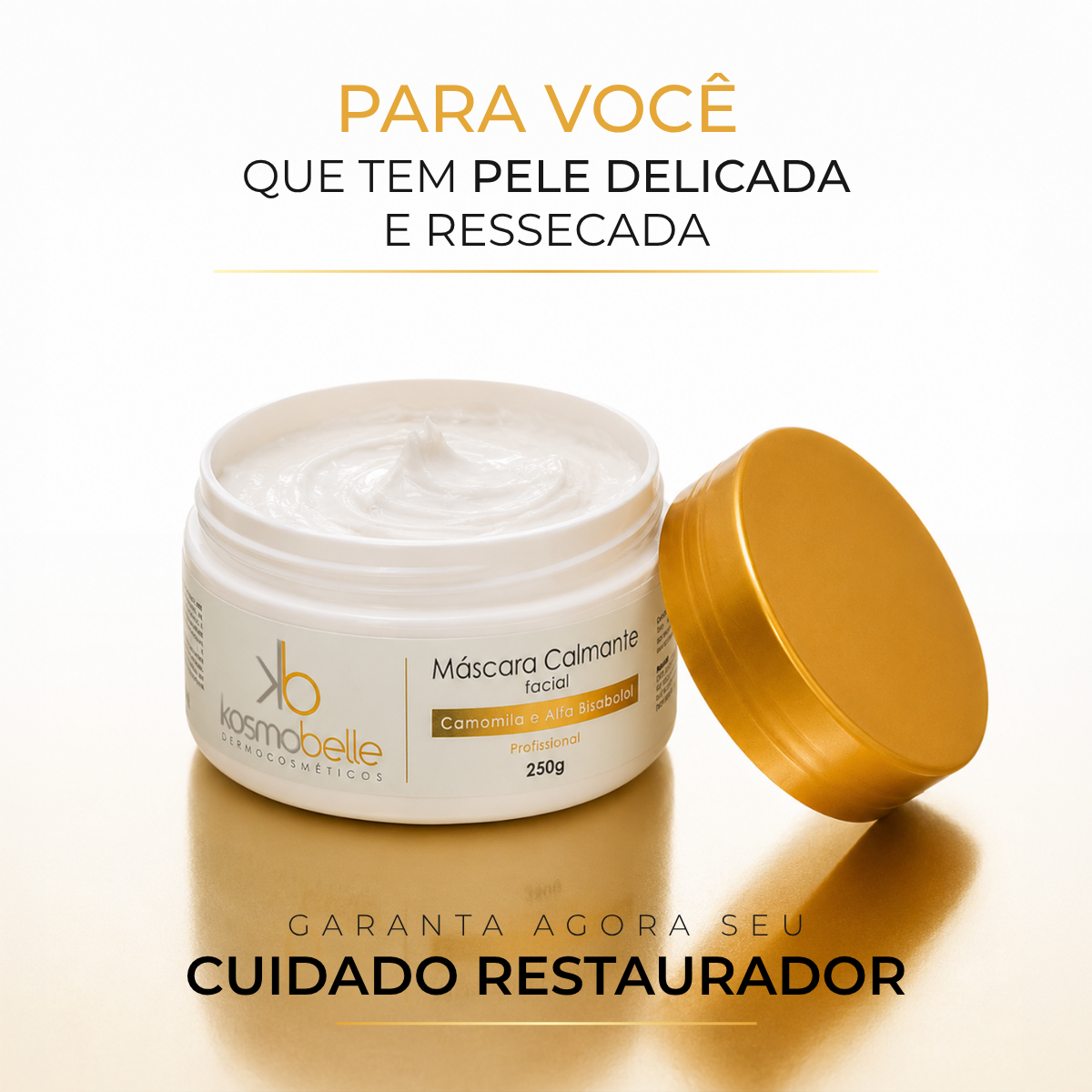 MÁSCARA CALMANTE FACIAL KOSMOBELLE 250G