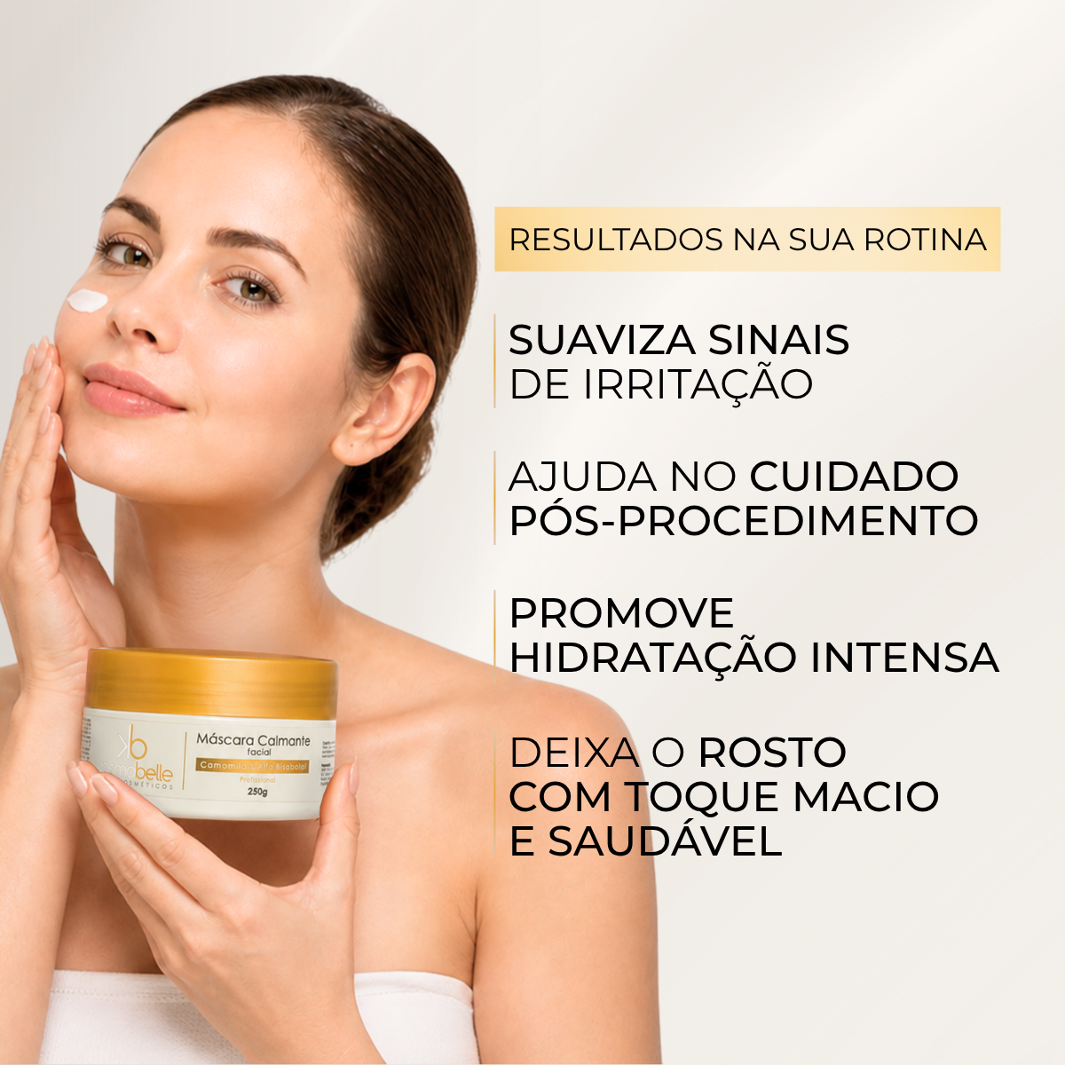 MÁSCARA CALMANTE FACIAL KOSMOBELLE 250G