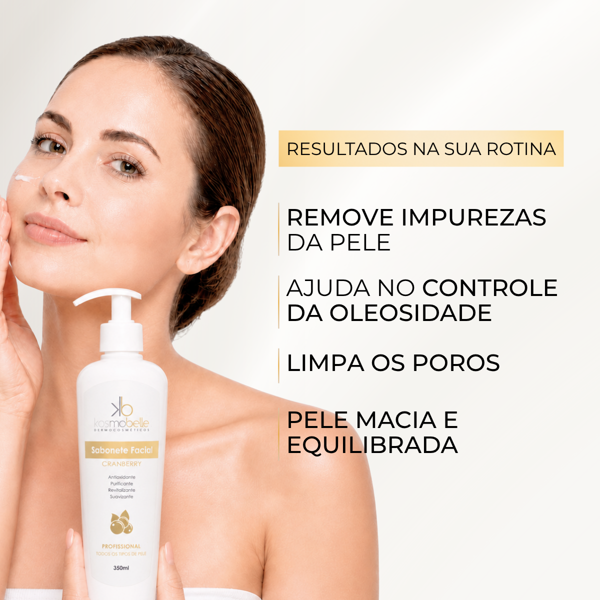 SABONETE FACIAL CRANBERRY 350ML KOSMOBELLE