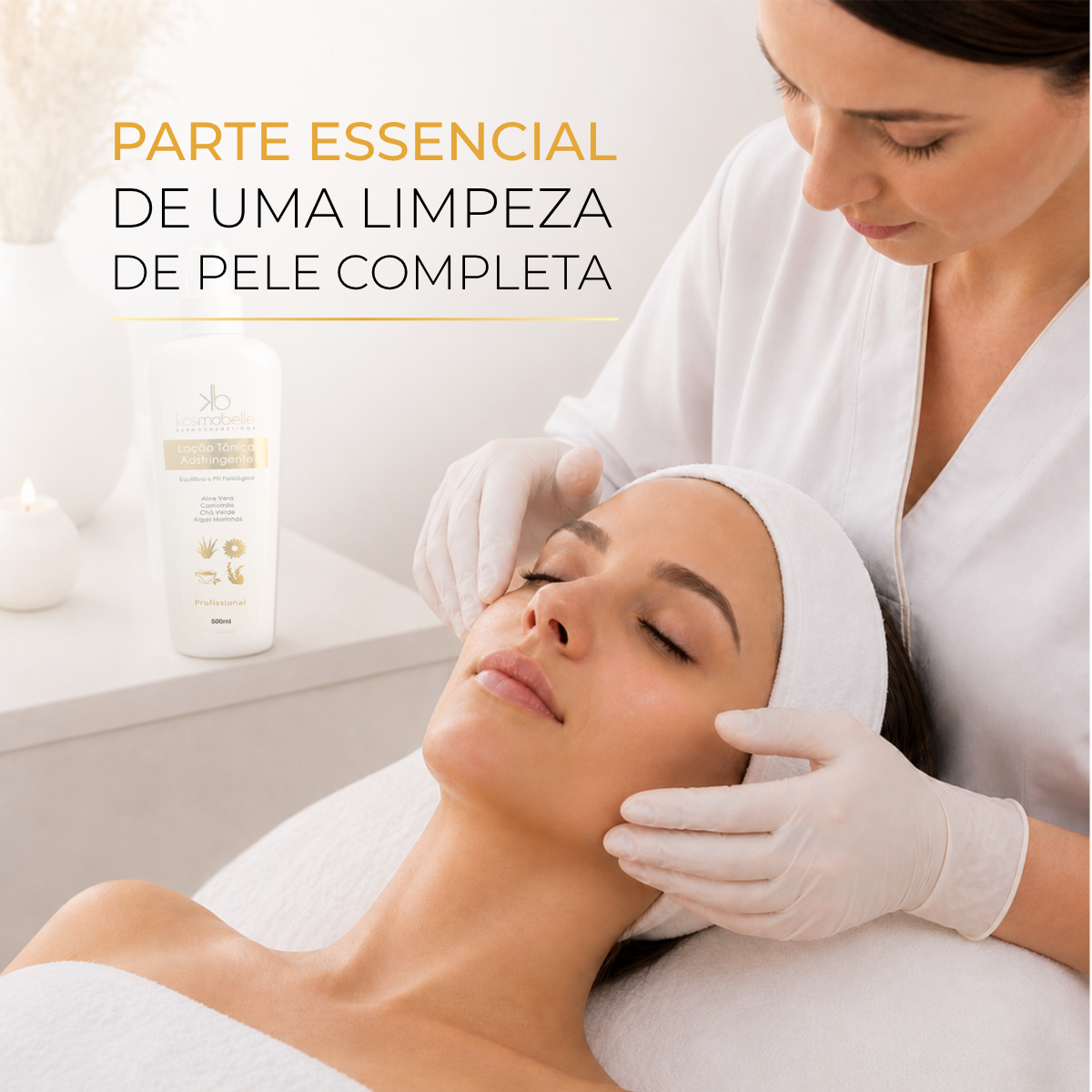 LOÇÃO TÔNICA ADSTRINGENTE KOSMOBELLE 500ML