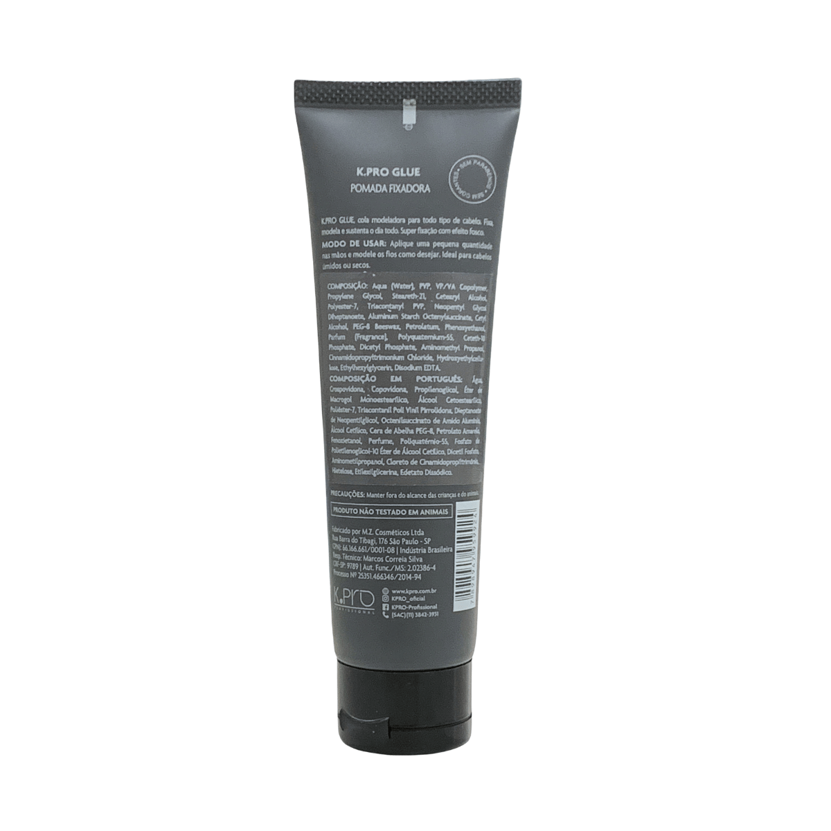 Pomada Fixadora K.Pro Glue 90g Efeito Matte Fixação Extraforte