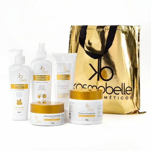 KIT LIMPEZA DE PELE PROFISSIONAL KOSMOBELLE- 5 ITENS