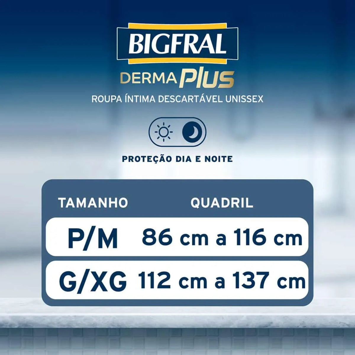 FRALDA BIGFRAL ROUPA INTIMA DERMAPLUS P/M 16 UNIDADES