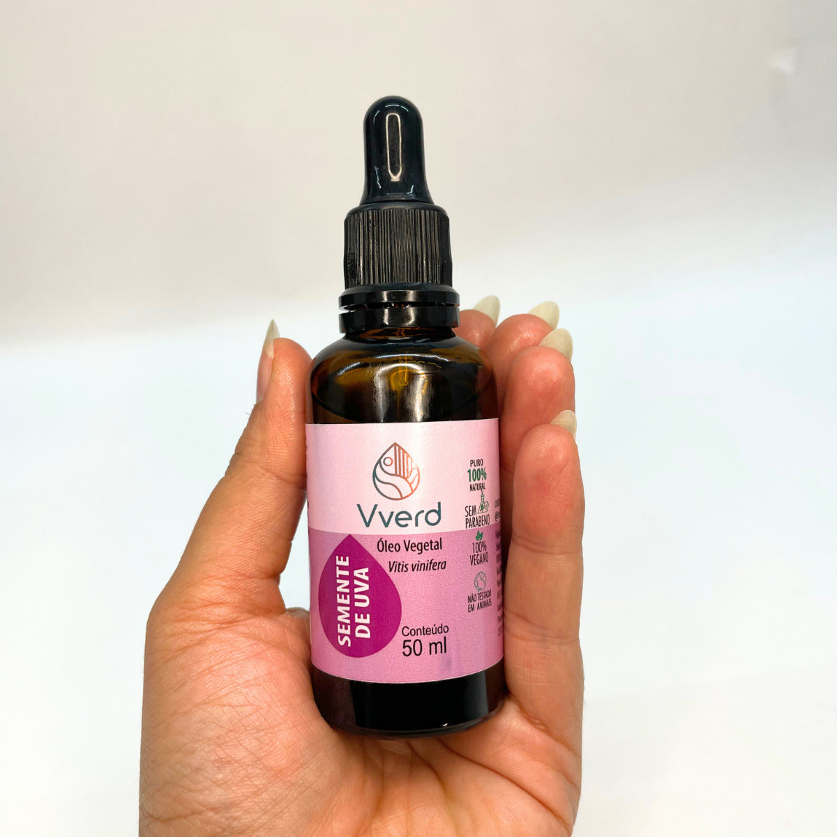ÓLEO VEGETAL SEMENTE DE UVA 50ML VVERD