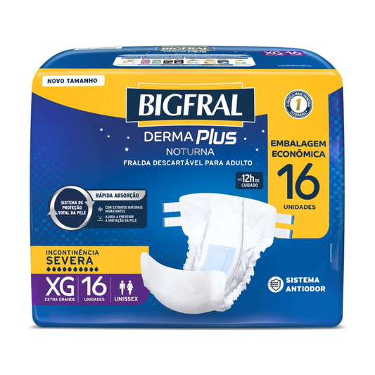 BIGFRAL DERMA PLUS NOTURNA ECONOMICA XG COM 16 UNI
